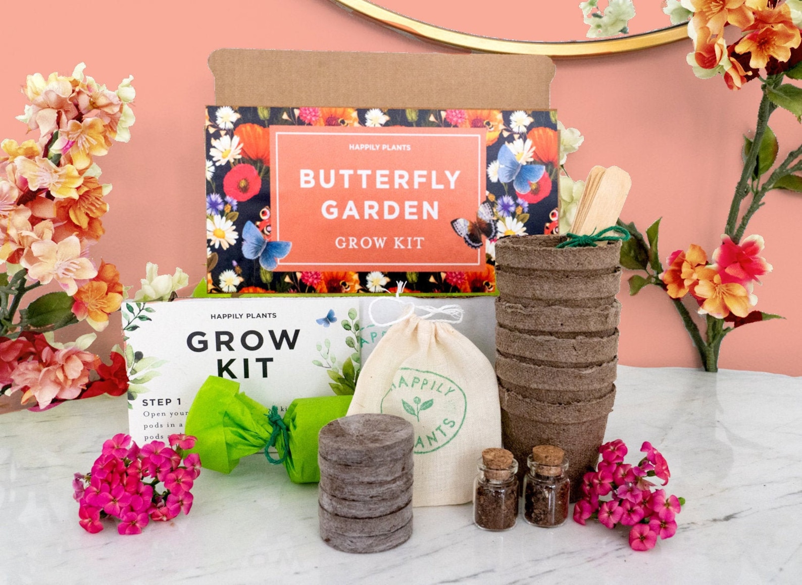 Butterfly Garden Grow Kit for Kids & Adult Butterfly Flower Etsy