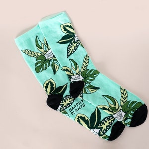 Plant Mom Socks Plant Socks , Houseplant Plant Gift , Plant Lover Gift , Plant Lady , Gardener Gift, Crazy Plant Lady image 3