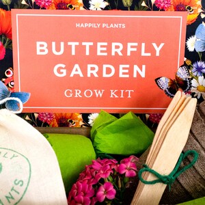 Butterfly Garden Grow Kit for Kids & Adult Butterfly Flower Garden Kit Garden Lover Gifts Plant Gifts image 6