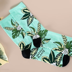 Plant Mom Socks • Plant Socks , Houseplant Plant Gift , Plant Lover Gift , Plant Lady , Gardener Gift, Crazy Plant Lady