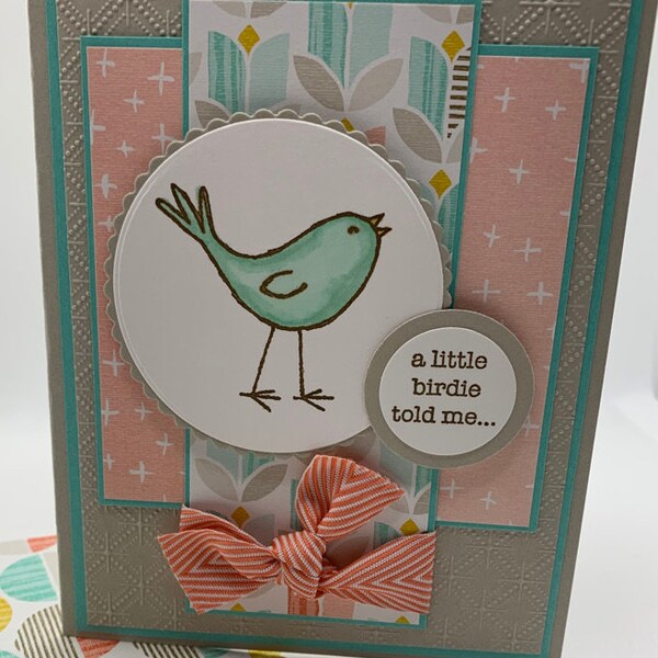 A Little Birdie Told Me Birthday Card