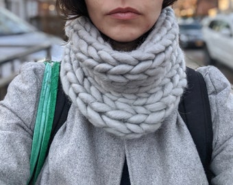 Soft & Cozy cowl | Snood Scarf | Hand knit Cowl | Winter Cowl | Chunky Snood | Chunky Wool Cowl | Bulky Knit Cowl | Knit Cowl Scarf