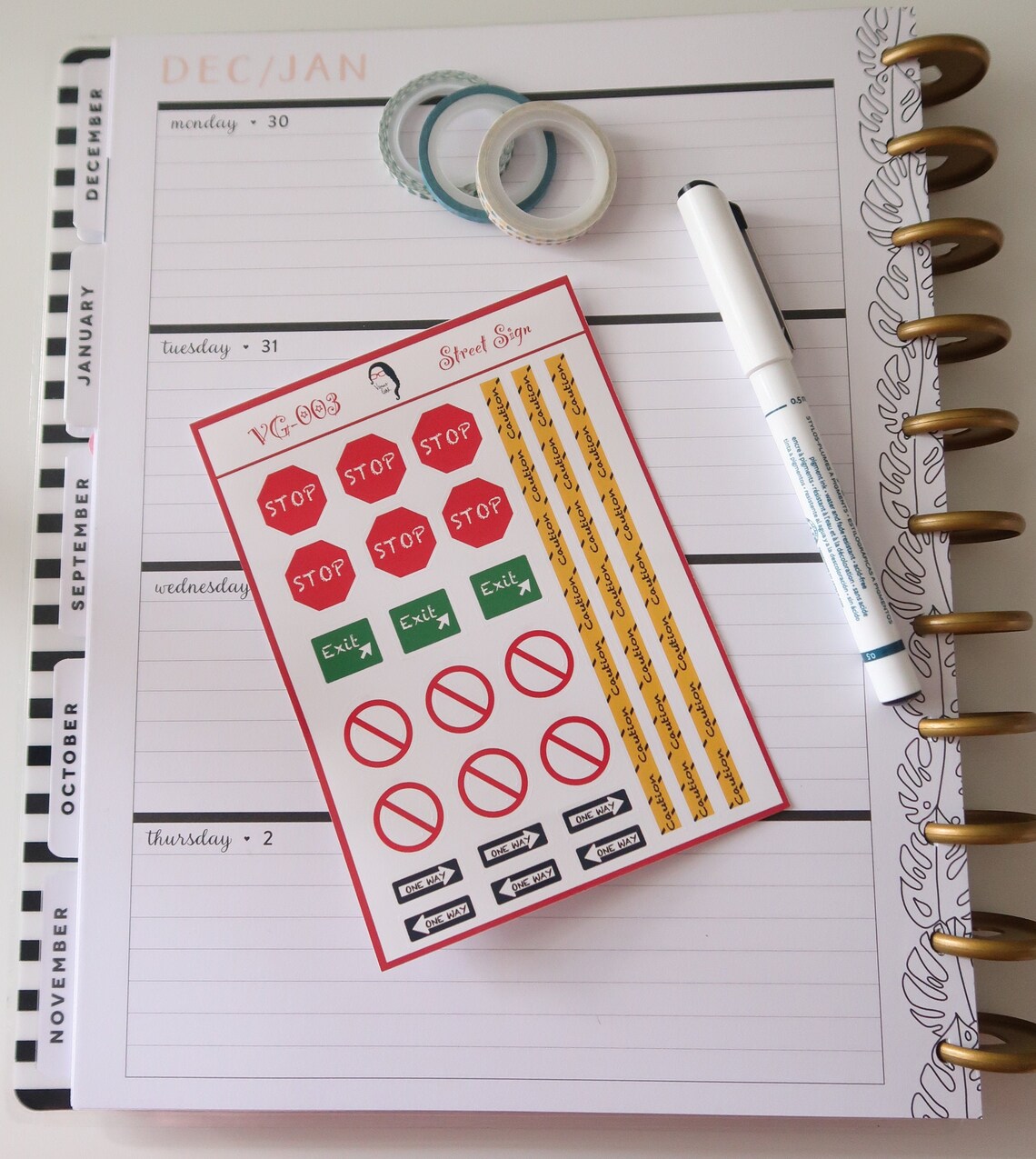 Street Signs stickers Bullet Journal Planner Scrapbook Etsy