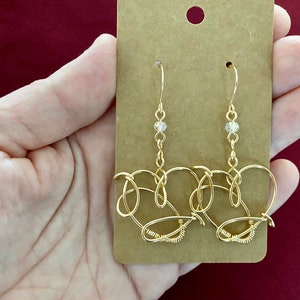 Handmade BTS lys Heart Earrings , BTS Earrings , Wire wrapped Earrings , unique Bts Earrings