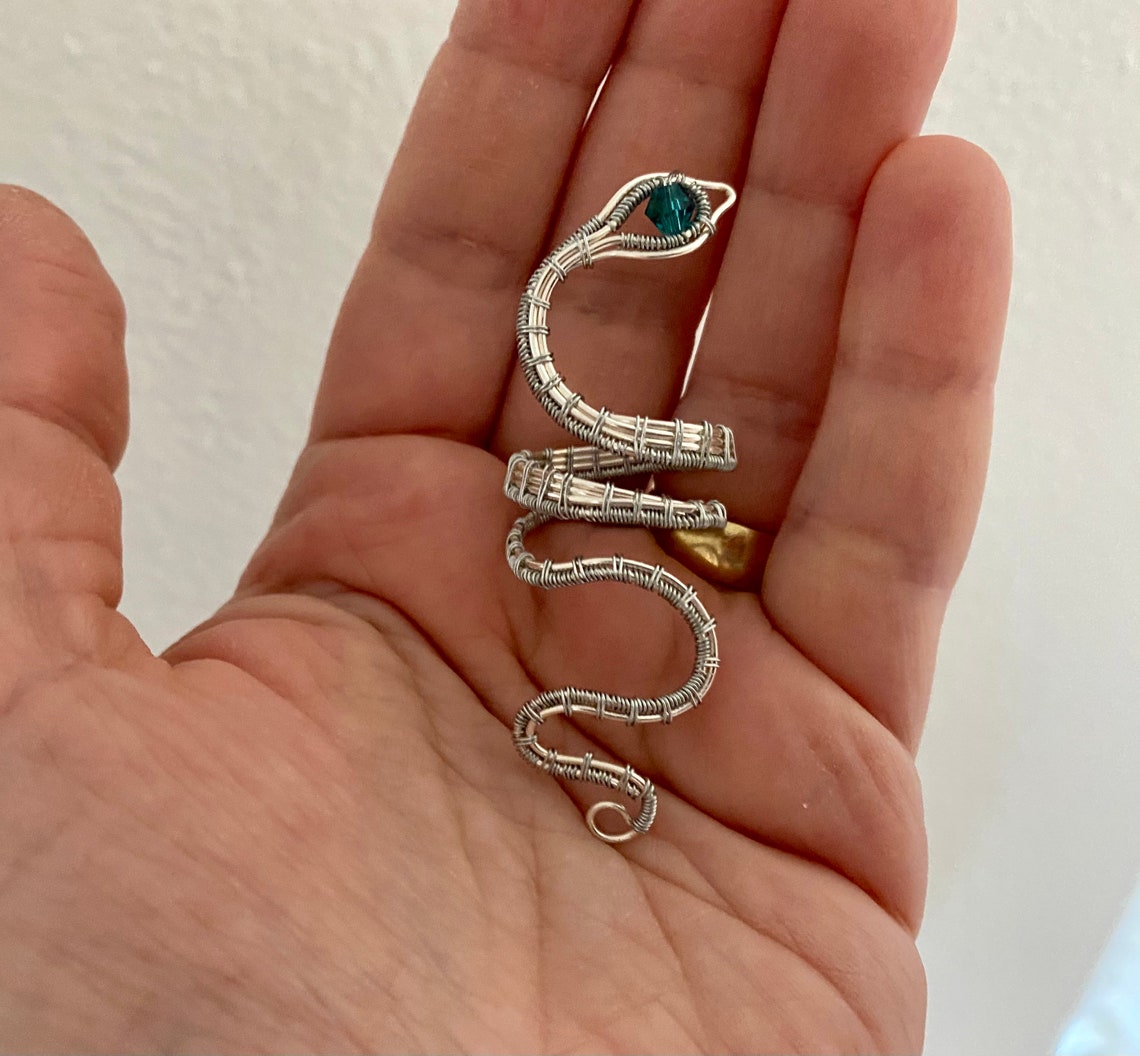 Adjustable Copper Wire Wrapped Snake Ring Snake Ring Wire Etsy