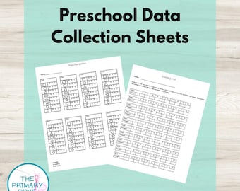 Preschool Data Collection Sheets