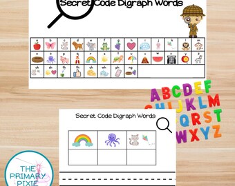 Secret Code Digraph Words