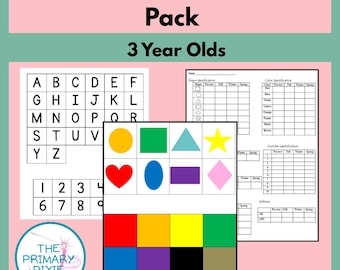 Preschool Assessment Pack 3 Year Olds