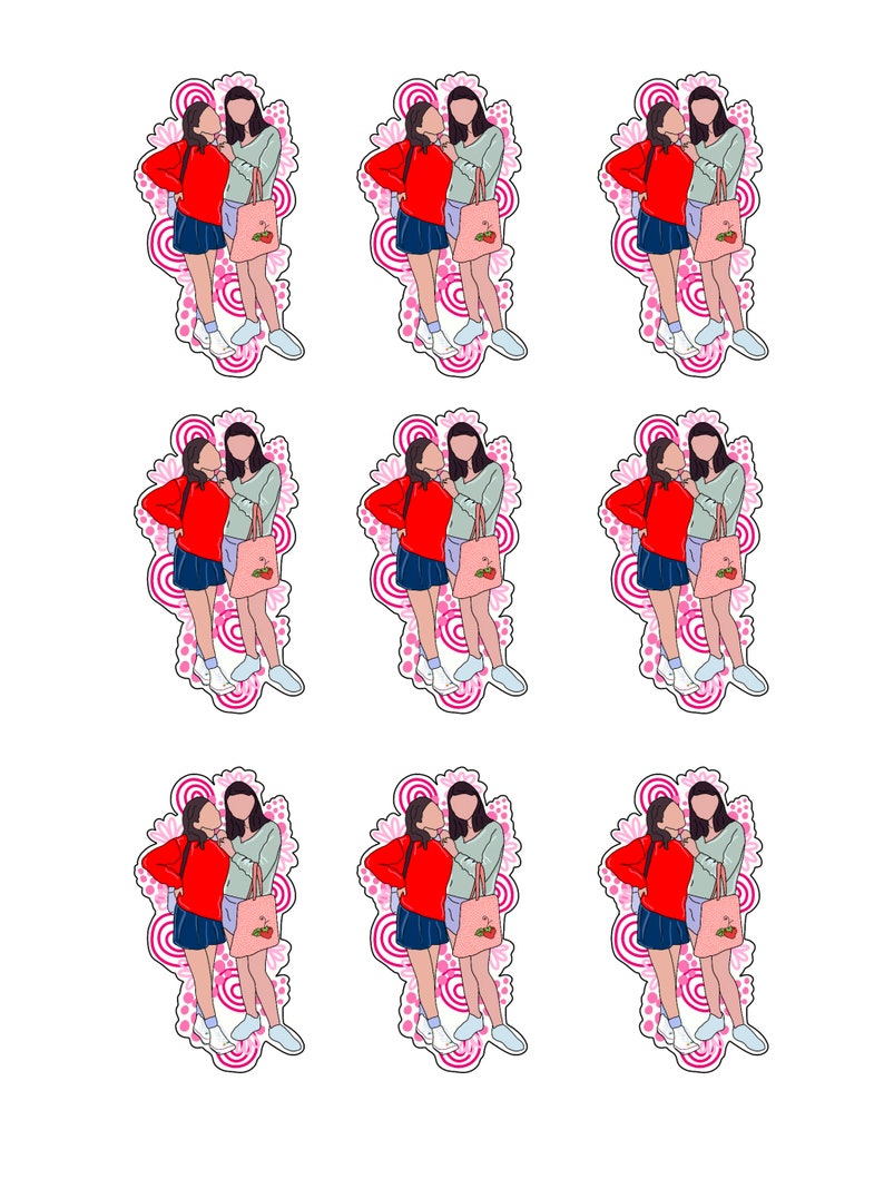 Custom Photo Drawing Stickers plus the download!