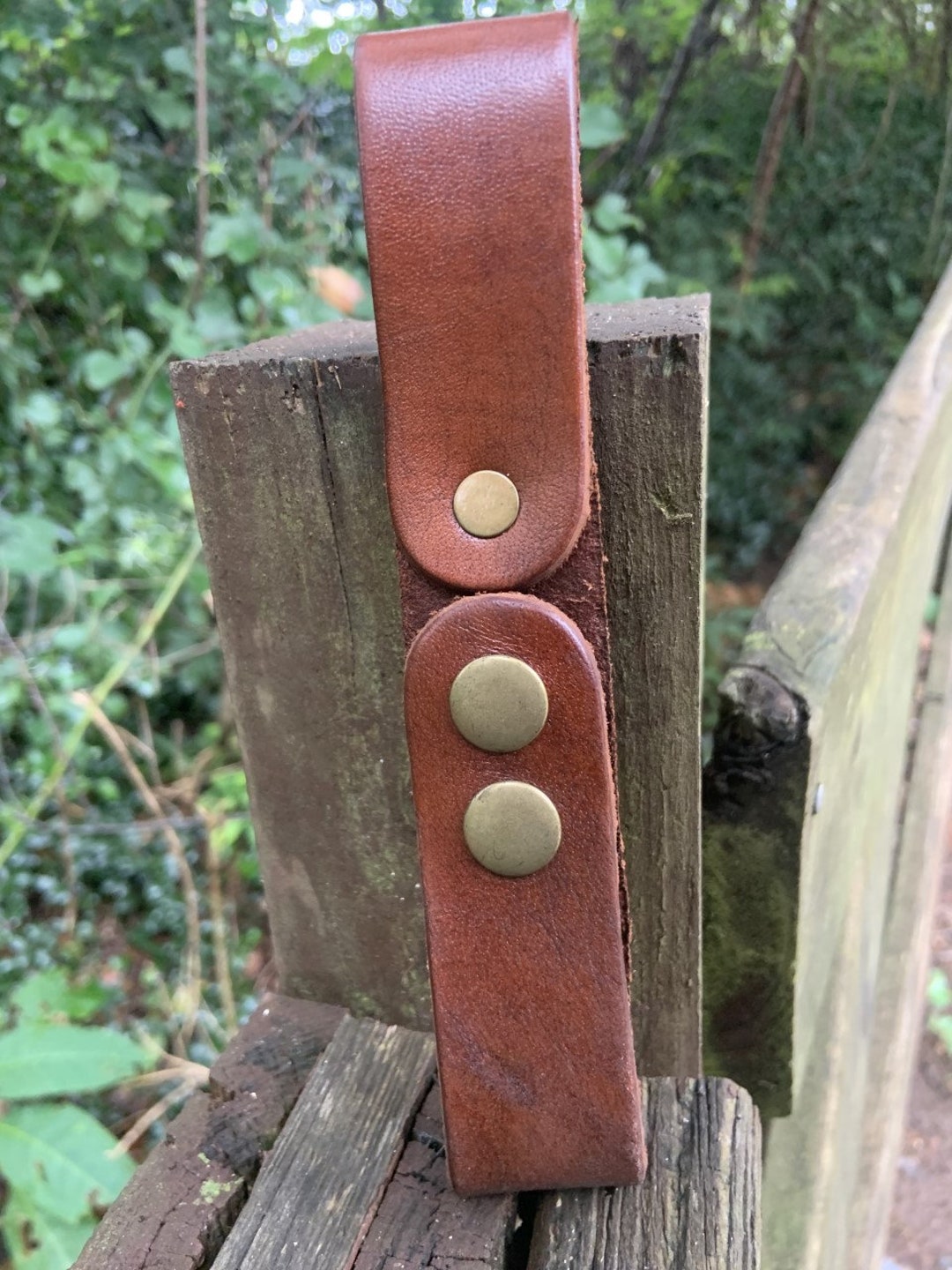 Universal Belt Sword Holder Top Grain Frog Brown Etsy