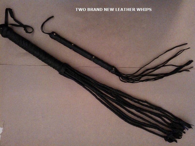 Leather Whips Large & Small Genuine Leather Handmade Whips. Etsy