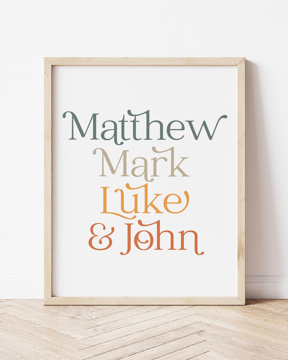 Matthew Mark Luke John the Gospels The Gospels printable | Etsy