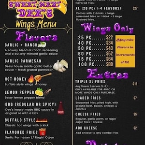 Personalized Food Beverage Dining Menu | Business Building | Branding