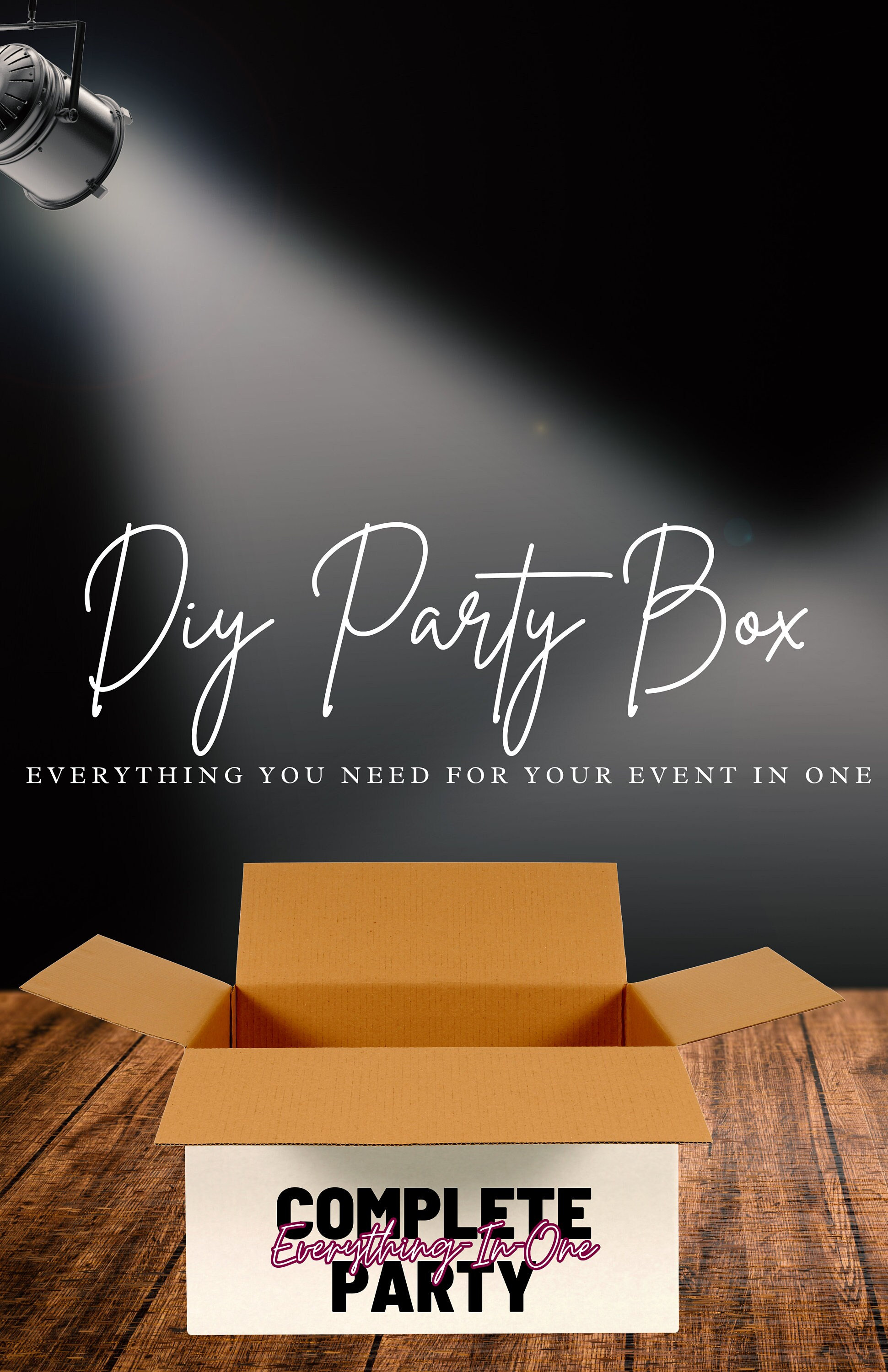 Complete Party | Party In A Box | All In One Party Setup | Event Planner Box