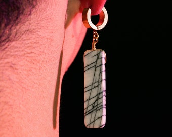 Single Crystal & Mineral Earring