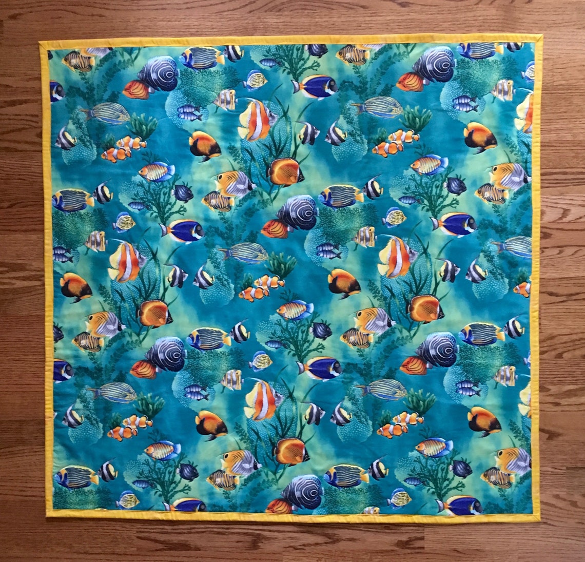 Quilt Tropical Fish Quilt Etsy