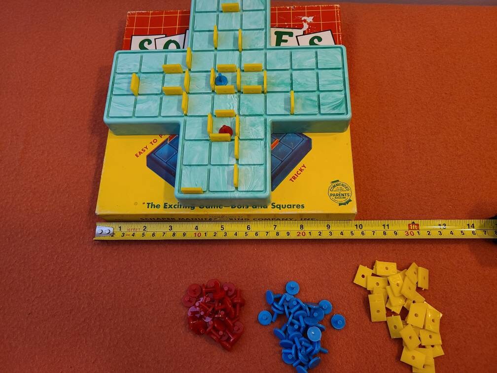 1950's The Game of Squares WH Schaper Mfg Co Original Etsy