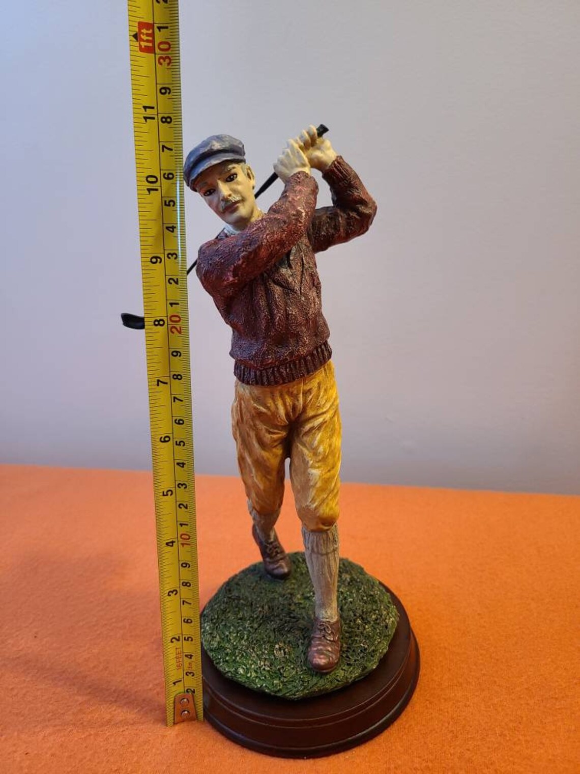 1993 Resin Golfer Figurine 1920's Golfer Etsy