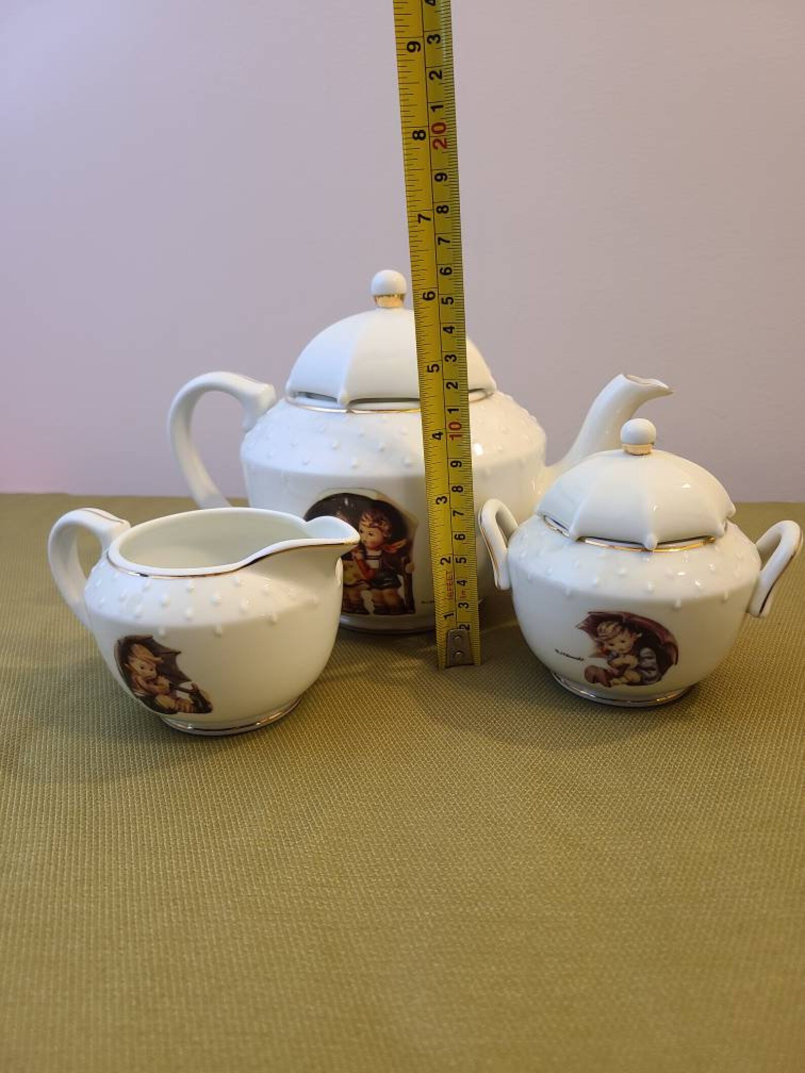 M. J. Hummel Porcelain 5 Piece Tea Set umbrella Etsy