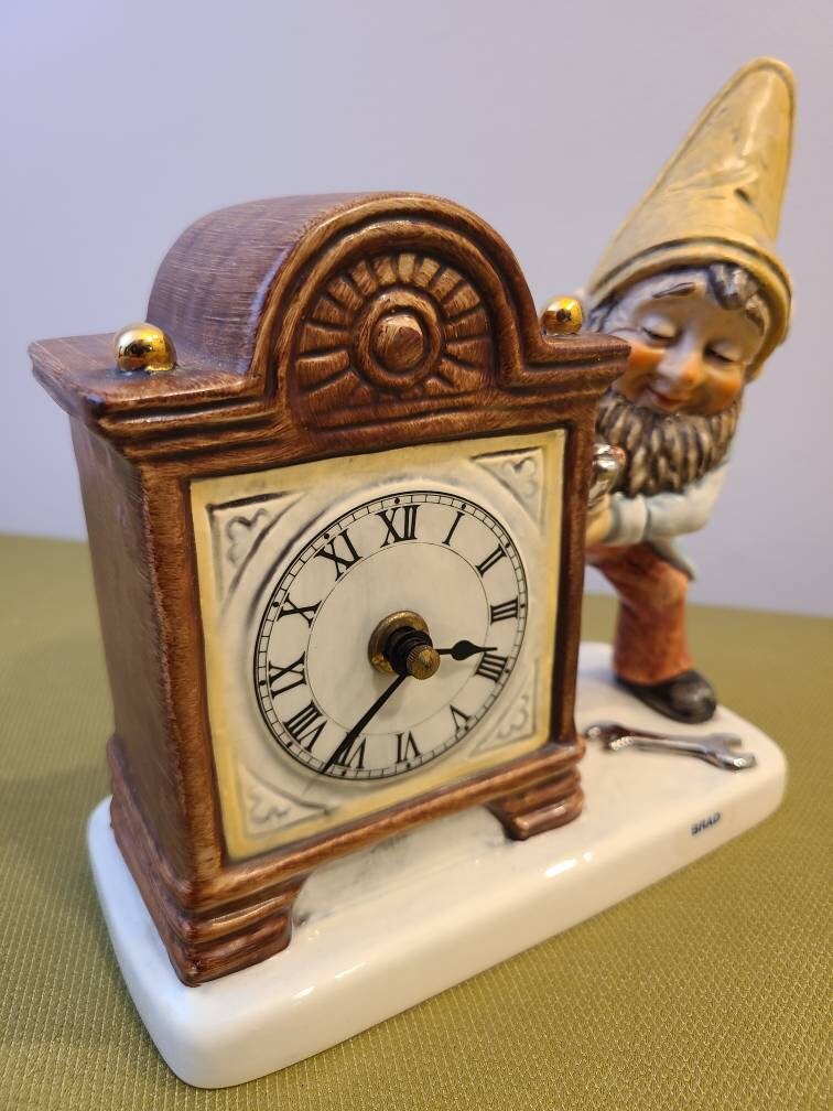 1982 Goebel Brad the Gnome Clock Excellent Working Condition Etsy
