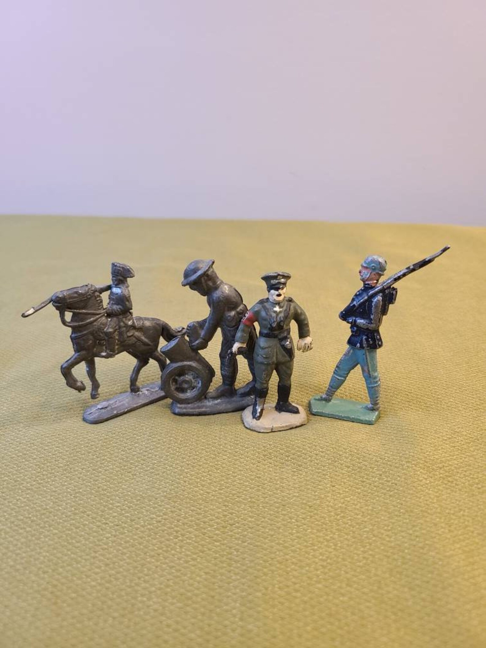 Vintage Lead Military Figurines 4 pieces Etsy
