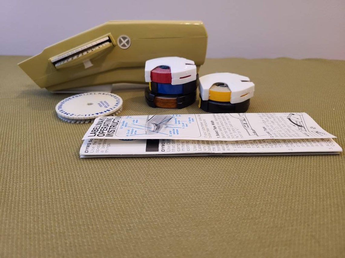 1970's DYMO M6 Label Maker Includes Instructions Etsy