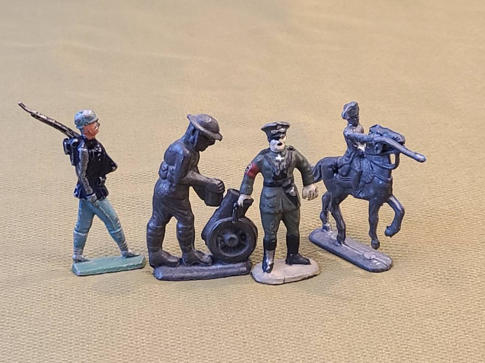 Vintage Lead Military Figurines 4 pieces Etsy