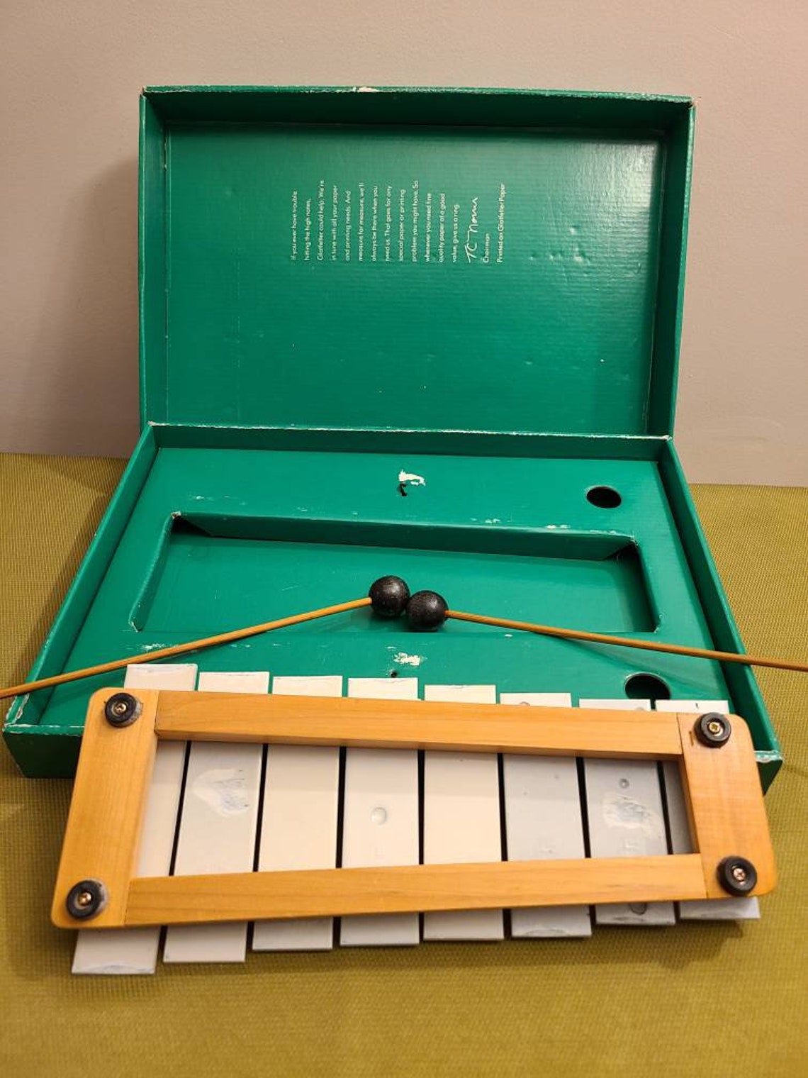 19601970 PH Glatfelter Paper Co. Xylophone in Original Etsy