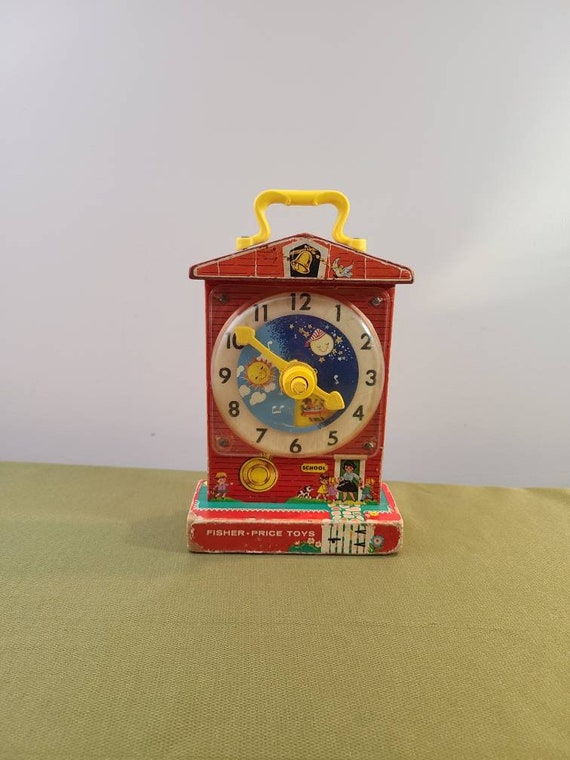 fisher price music box teaching clock 998