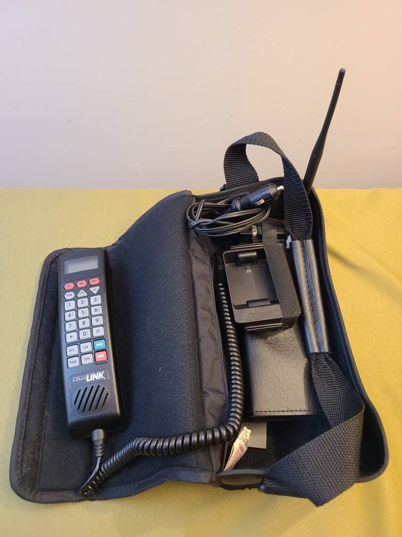 1990's Rare Motorola CelluLink Mobile/Cell Phone with Bag Etsy