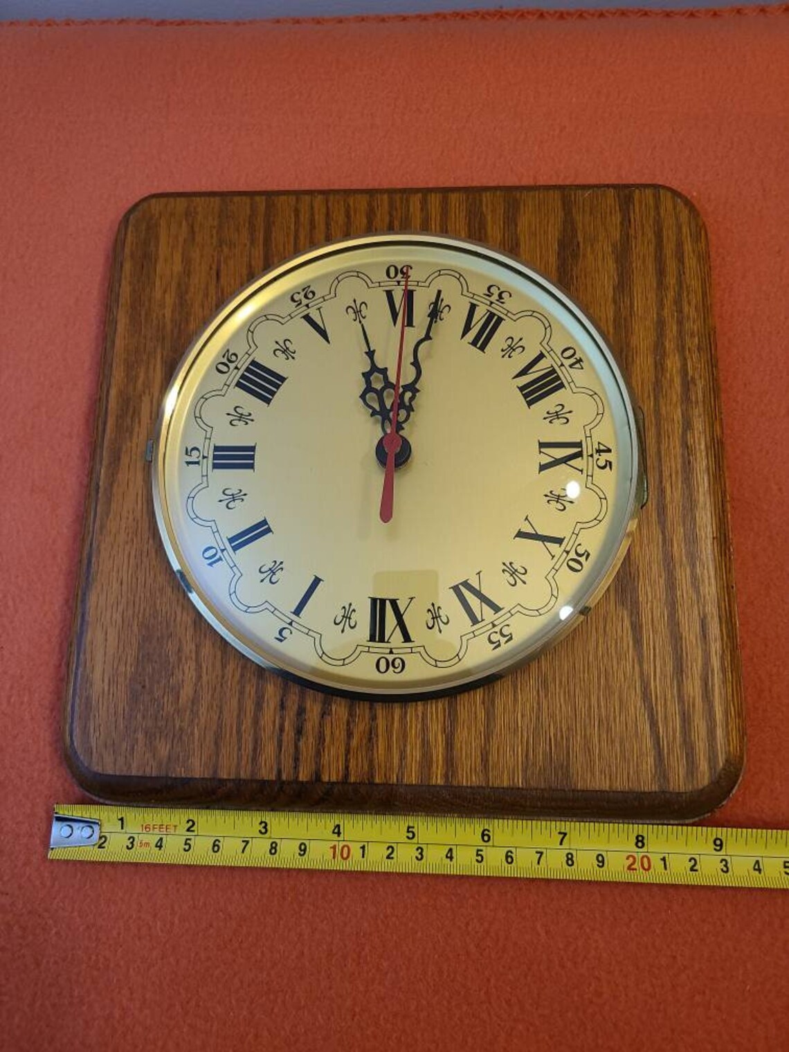 Vintage Handmade Oak Wall Clock with German Bezel Dial with Etsy