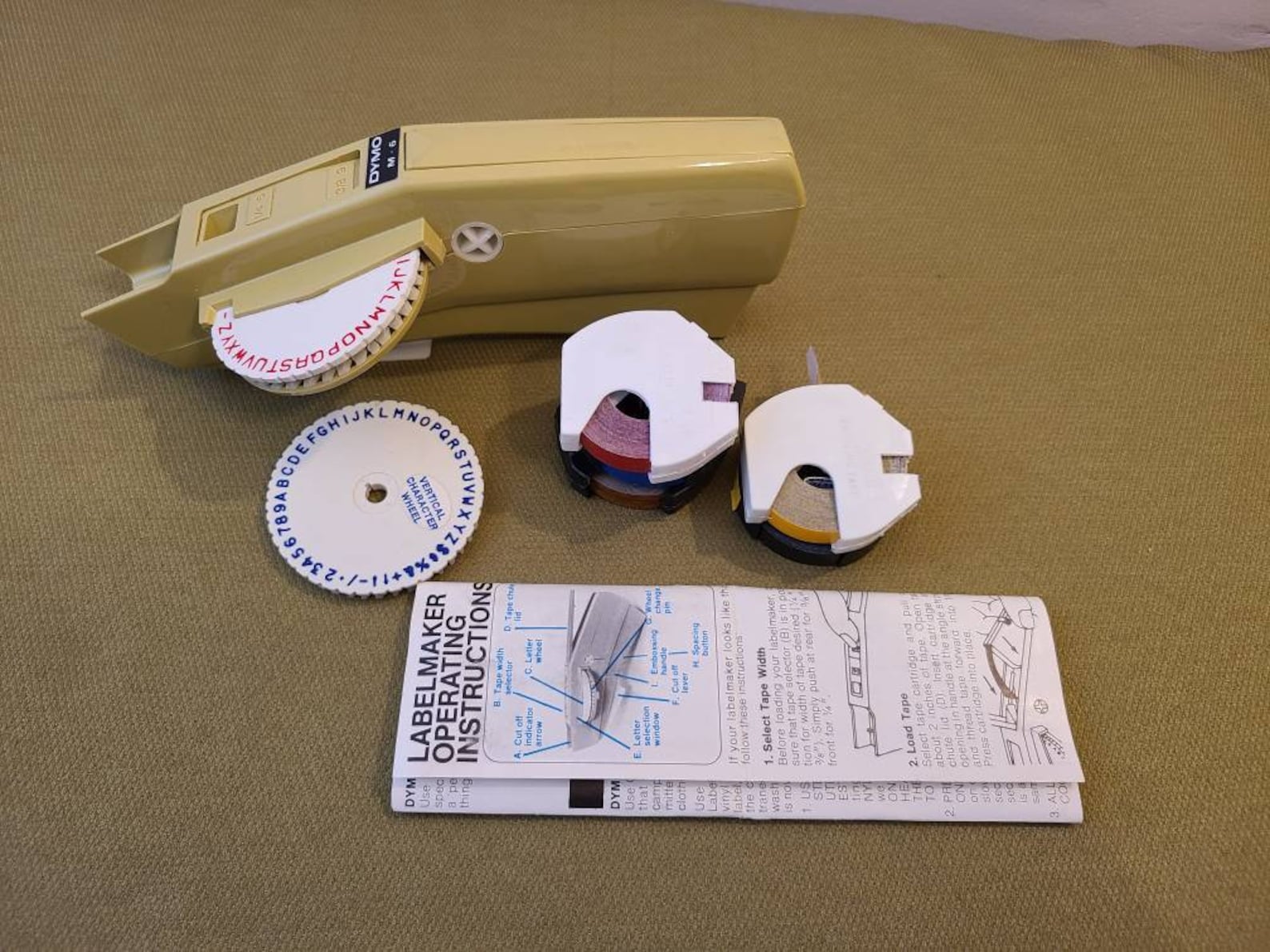 1970's DYMO M6 Label Maker Includes Instructions Etsy