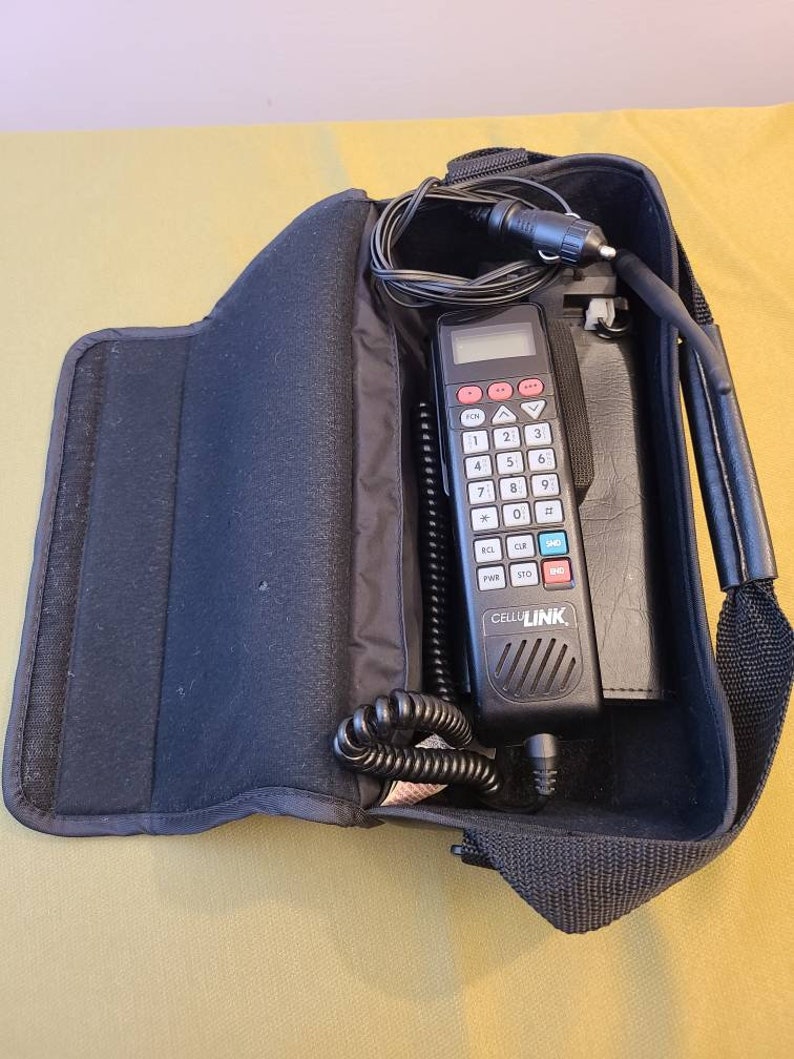 1990's Rare Motorola CelluLink Mobile/Cell Phone with Bag Etsy