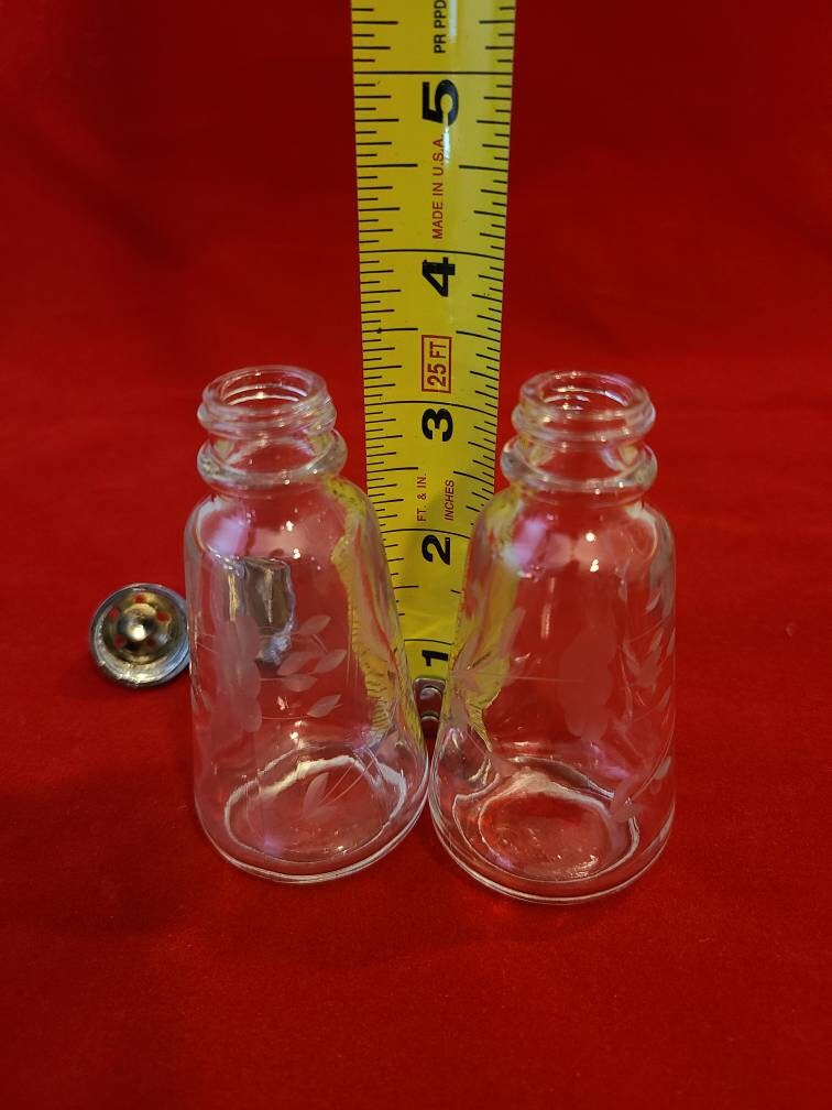 1980 Princess House Crystal Salt and Pepper Shaker Set 4 Etsy