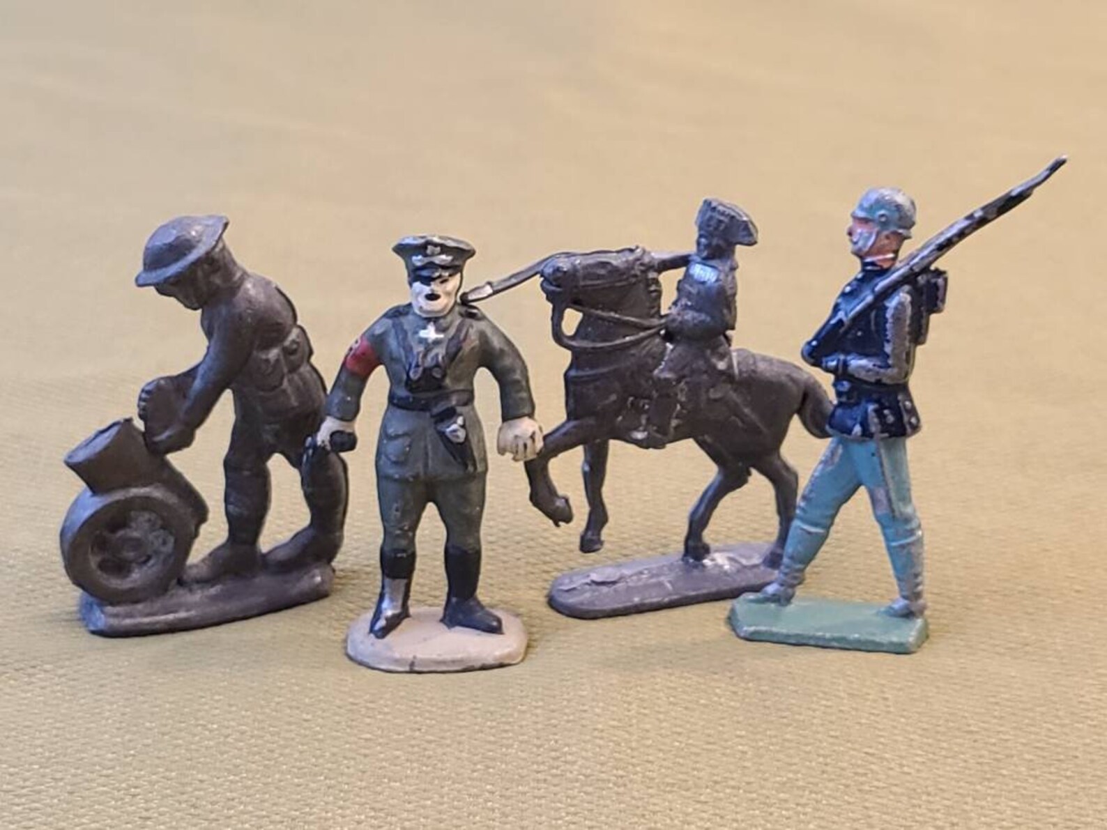 Vintage Lead Military Figurines 4 pieces Etsy