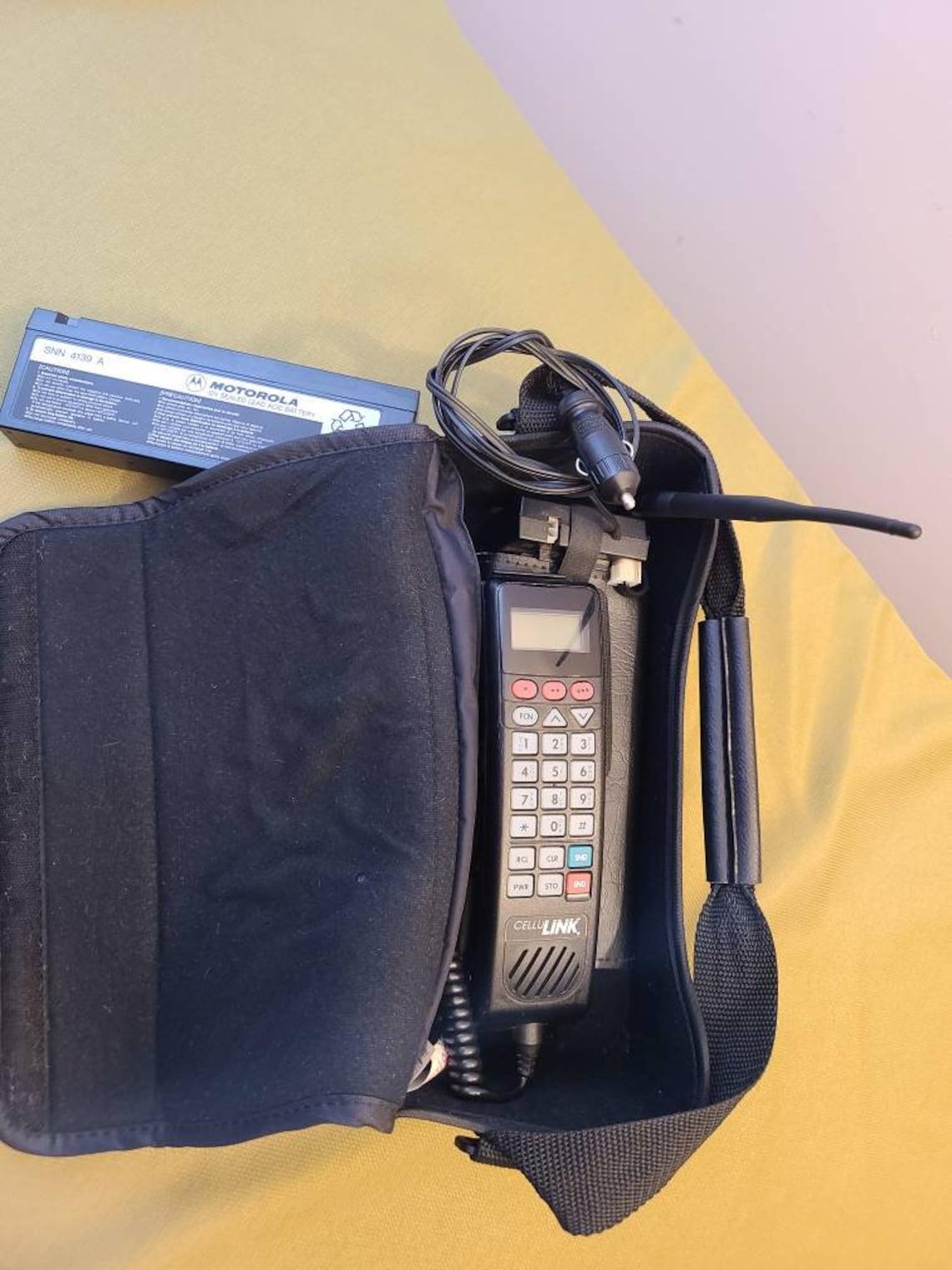 1990's Rare Motorola CelluLink Mobile/Cell Phone with Bag Etsy