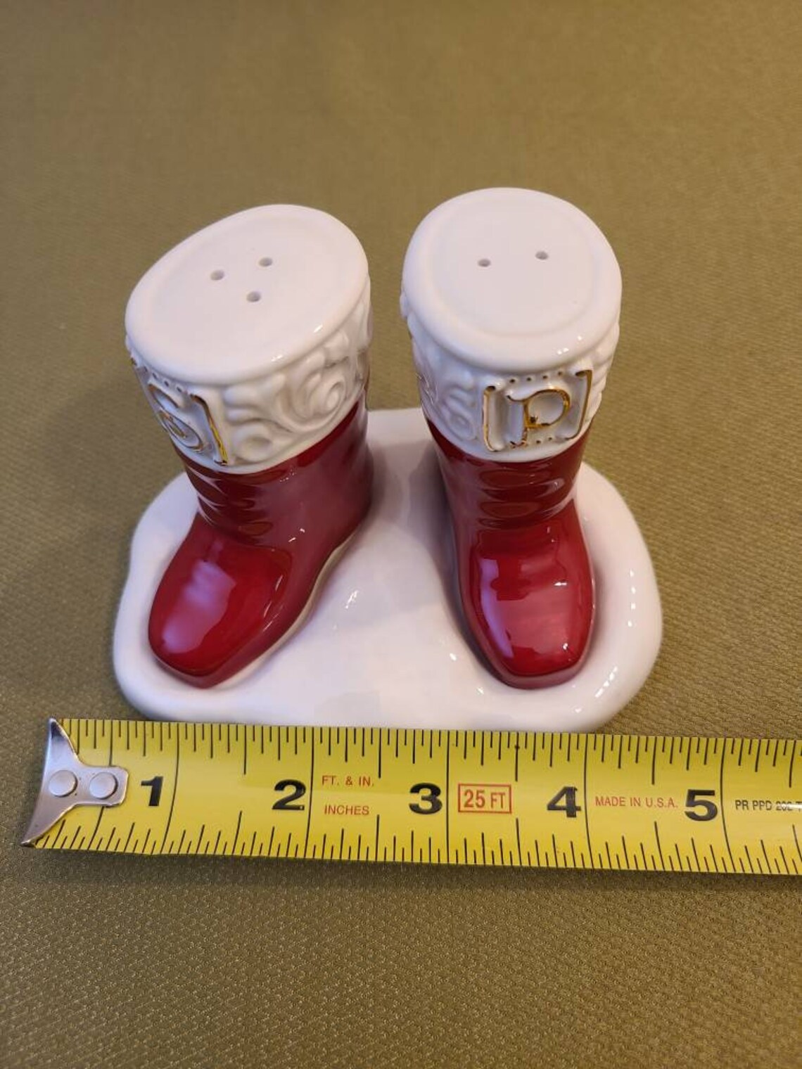 Grasslands Road Santa's Boots Salt and Pepper Shaker Set Etsy