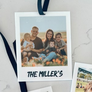 Polaroid Inspired Photo Ornament | Personalized Gift | Custom Wedding Gift