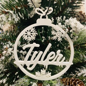 Custom Name Christmas Ornament | Laser Engraved | Unique Gift