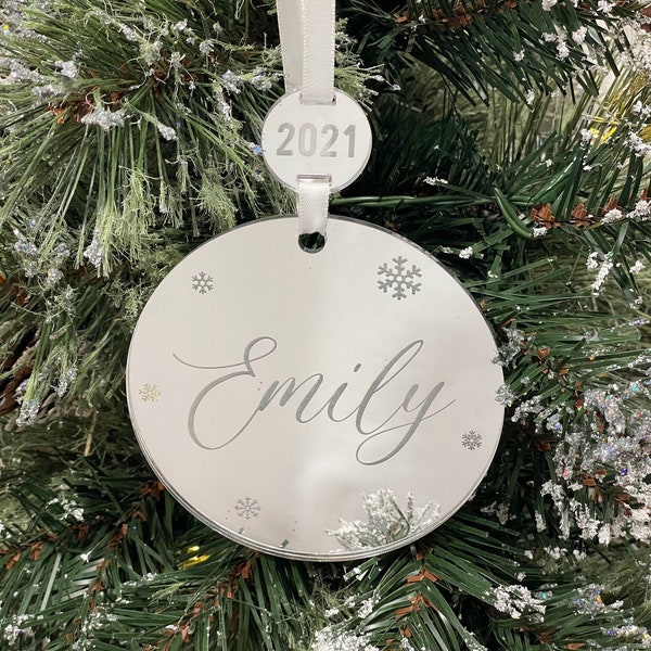 Personalized Name Ornament | Custom Keepsake | Laser Engraved