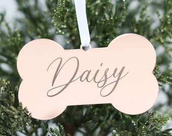 Custom Dog Bone Ornament | Pet Ornament | Personalized Christmas Gift