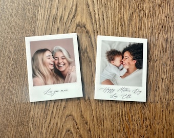 Mother's Day Photo Polaroid Magnet | Photobooth magnet | Custom Keepsake Gift | Personalized Gift