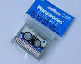 Raro Vintage Micro Cassette Audio MC 90 Panasonic RT-90 MCP 3 Horas Cinta 2 Unidad de Velocidad hecha en Japón nuevo casete en blanco