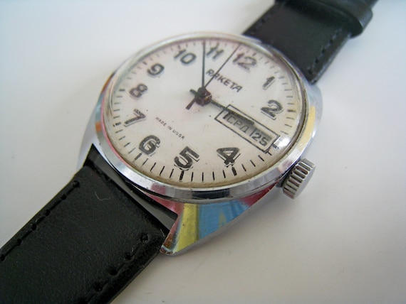 VINTAGE Watch RAKETA Mechanical Watch,  Soviet wa… - image 6