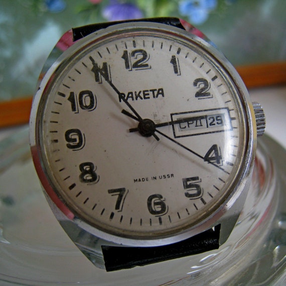 VINTAGE Watch RAKETA Mechanical Watch,  Soviet wa… - image 1