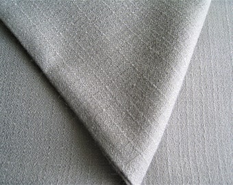 Tessuto vintage in misto lana e lino: grigio-verde per abiti (2,50 metri)