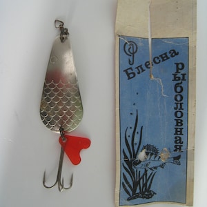 Vintage fishing tackle, fishing bait, fisherman&#39;s collectible fishing tackle, the best gift for the fisherman Made in USSR