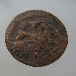 koperen munt dubbelkoppige adelaar half vintage Empire 1700 Romanov Monarchie