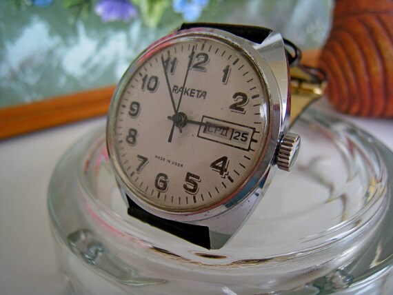 VINTAGE Watch RAKETA Mechanical Watch,  Soviet wa… - image 4