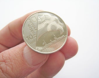 Ukrainian Souvenir Coin 10 hryvnia commemorative coin 100th anniversary creation the Ukrainian Navy Ukrainian collector coin Special Issue